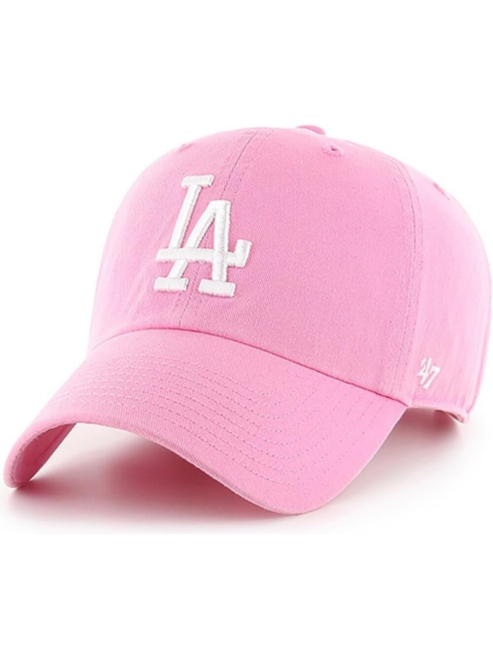 Rose Pink Adjustable Baseball Cap - MLB Logo, Clean Up Style, One Size Fits All